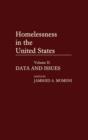 Image for Homelessness in the United States : Volume II: Data and Issues