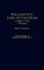 Image for William Pitt, Earl of Chatham, 1708-1778 : A Bibliography