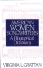 Image for American Women Songwriters : A Biographical Dictionary