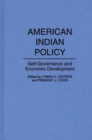 Image for American Indian Policy : Self-Governance and Economic Development