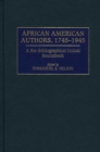 Image for African American Authors, 1745-1945