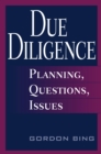 Image for Due diligence: planning, questions, issues