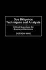 Image for Due Diligence Techniques and Analysis