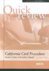 Image for Sum and Substance Quick Review on California Civil Procedure