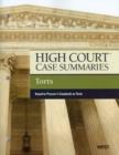 Image for High Court Case Summaries on Torts, Keyed to Prosser