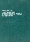 Image for Family Law : Uniform Laws Affecting the Family 2012