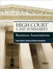 Image for High Court Case Summaries on Business Associations, Keyed to Klein