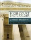 Image for High Court Case Summaries on Criminal Procedure, Keyed to Kamisar