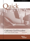 Image for Quick review of California civil procedure