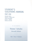 Image for Student Solutions Manual Part 1 for Thomas&#39; Calculus