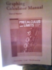 Image for Graphing Calculator Manual for A Graphical Approach to Precalculus with Limits