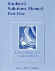 Image for Student Solutions Manual Part 1 for University Calculus