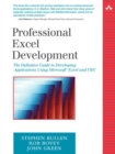 Image for Professional Excel Development: The Definitive Guide to Developing Applications Using Microsoft Excel and VBA