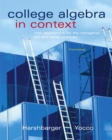 Image for College algebra in context with applications for the managerial, life and social sciences