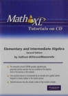 Image for MathXL Tutorials on CD for Elementary and Intermediate Algebra