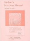 Image for Student&#39;s solutions manual for prealgebra and introductory algebra