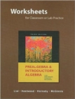 Image for Prealgebra and Introductory Algebra : Worksheets for Classroom or Lab Practice