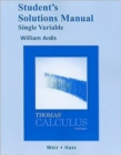 Image for Student Solutions Manual, Single Variable for Thomas&#39; Calculus