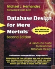 Image for Database design for mere mortals: a hands-on guide to relational database design