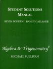 Image for Student Solutions Manual  for Algebra &amp; Trigonometry