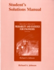 Image for Student Solutions Manual for Miller &amp; Freund&#39;s Probability and Statistics for Engineers