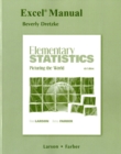 Image for Excel Manual for Elementary Statistics : Picturing the World