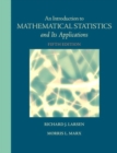 Image for An introduction to mathematical statistics and its applications