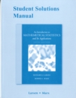 Image for Student Solutions Manual for Introduction to Mathematical Statistics and Its Applications