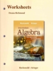 Image for Worksheets for Intermediate Algebra with Applications &amp; Visualization
