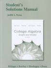 Image for Student&#39;s Solutions Manual for College Algebra : Graphs and Models