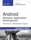 Image for Android wireless application developmentVolume II,: Advanced topics : v. II : Advanced Android