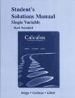 Image for Student&#39;s Solutions Manual for Calculus for Scientists and Engineers, Single Variable