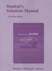Image for Student&#39;s Solutions Manual for Elementary Algebra : Concepts &amp; Applications