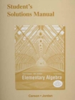 Image for Student&#39;s Solutions Manual for Elementary Algebra