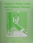 Image for Student&#39;s Study Guide and Solutions Manual for Using and Understanding Mathematics : A Quantitative Reasoning Approach