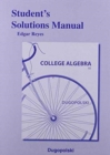 Image for Student&#39;s solutions manual for College algebra, sixth edition