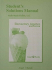 Image for Student&#39;s Solutions Manual for Elementary Algebra for College Students