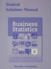 Image for Student Solutions Manual for Business Statistics