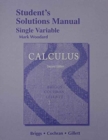 Image for Student Solutions Manual, Single Variable for Calculus