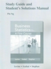 Image for Study Guide and Student&#39;s Solutions Manual for Business Statistics