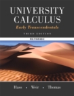 Image for University Calculus : Early Transcendentals, Multivariable