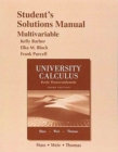 Image for Student solutions manual for University calculus, early transcendentals, multivariable, third edition