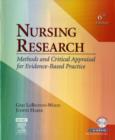 Image for Nursing research  : methods, critical appraisal, and utilization