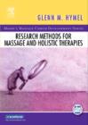 Image for Research methods for massage and holistic therapies