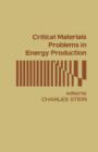 Image for Critical Materials Problems in Energy Production