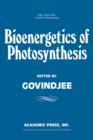 Image for Bioenergetics of photosynthesis,