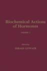 Image for Biochemical Actions of Hormones.