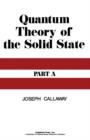 Image for Quantum theory of the solid state.