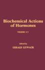 Image for Biochemical Actions of Hormones.: Academic Press Inc.,u.s.