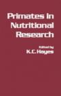Image for Primates in Nutritional Research